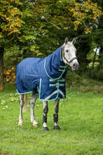 Load image into Gallery viewer, Swish Equestrian 100g Detachable Neck Turnout Rug - Navy