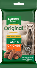 Load image into Gallery viewer, Natures Menu Meaty Treats Lamb and Chicken 60g