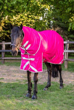 Load image into Gallery viewer, Swish Equestrian 50g Detachable Neck Turnout Rug - Pink