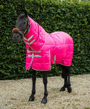 Load image into Gallery viewer, Swish Equestrian 100g Stable Rug With Detachable Neck - Hi Vis Pink