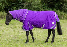 Load image into Gallery viewer, Swish Equestrian 50g Detachable Neck Turnout Rug - Purple
