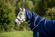 Load image into Gallery viewer, Swish Equestrian 50g Detachable Neck Turnout Rug - Navy
