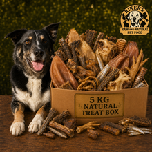 Load image into Gallery viewer, Riker’s 5kg Natural Dog Treat Box – Large Mixed Natural Chews
