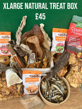 Load image into Gallery viewer, Riker’s 3kg Natural Dog Treat Box – Mixed Natural Chews
