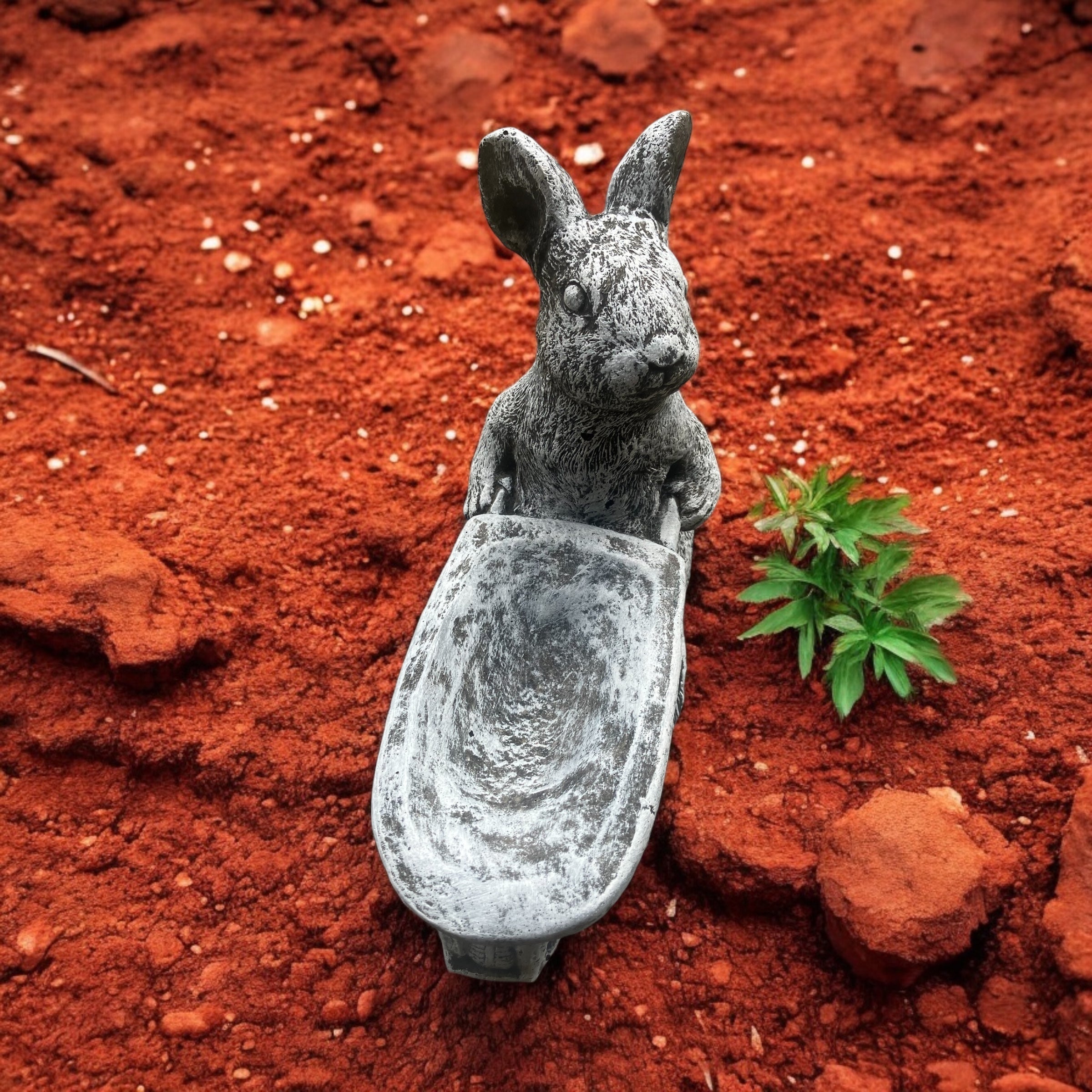 Concrete Rabbit Pushing Wheelbarrow £10 – Riker’s Raw and Natural Pet Food