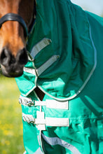 Load image into Gallery viewer, Swish Equestrian 200G Detachable Neck Turnout Rug - Green

