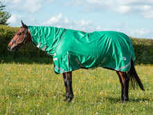 Load image into Gallery viewer, Swish Equestrian 200G Detachable Neck Turnout Rug - Green
