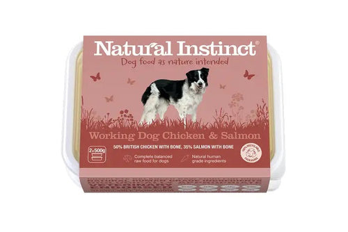 Natural Instinct Working Dog Chicken and Salmon (2x500g) - Forest Pet Supplies