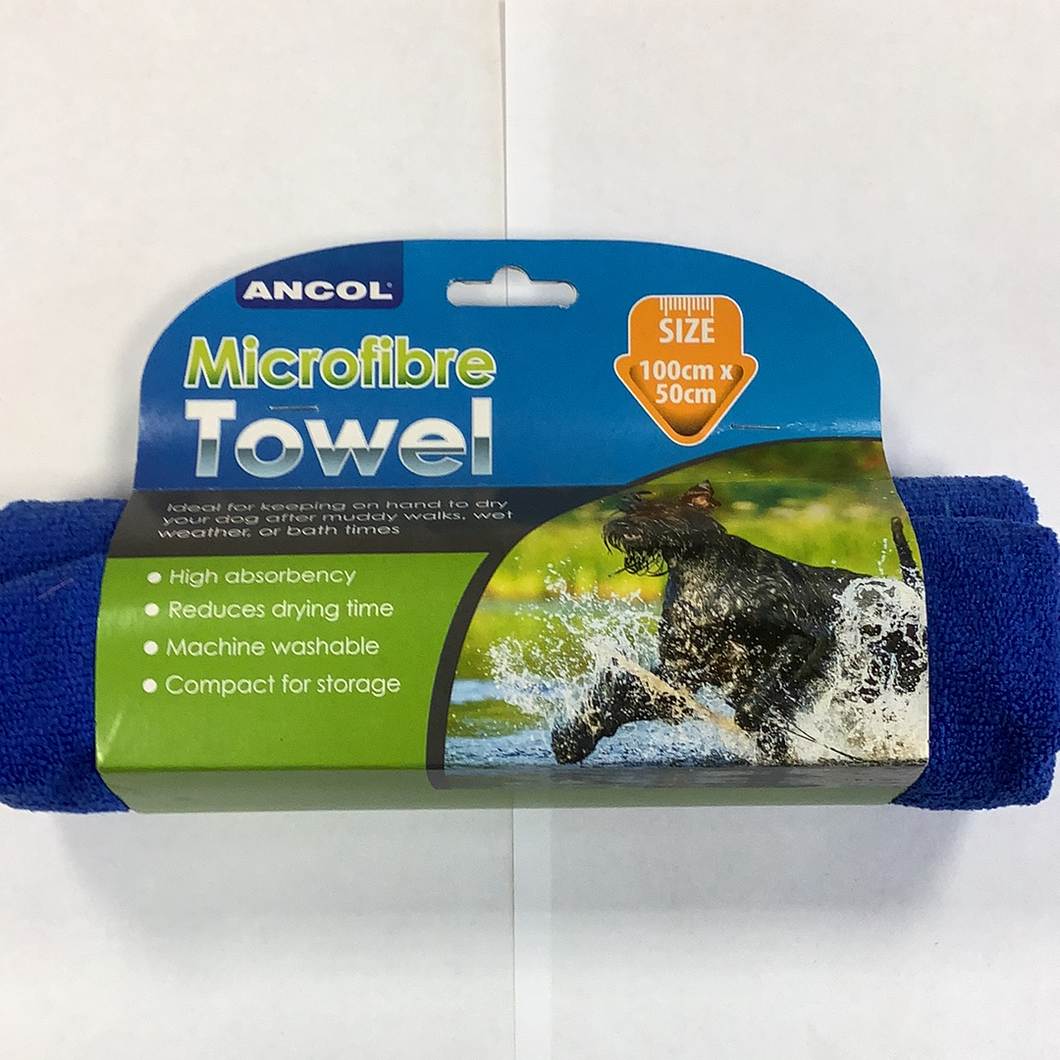 Ancol Microfibre Towel Size 100cmx50cm
