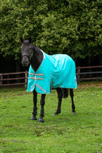 Load image into Gallery viewer, Swish Equestrian 100g Detachable Neck Turnout Rug - Peppermint
