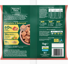 Load image into Gallery viewer, Natures Menu 60/40 Beef &amp; Chicken Nuggets 1kg
