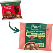 Load image into Gallery viewer, Natures Menu 80/20 Beef With Superfoods Nuggets 1kg
