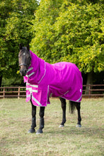 Load image into Gallery viewer, Swish Equestrian 200G Detachable Neck Turnout Rug - Mulberry
