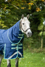 Load image into Gallery viewer, Swish Equestrian 100g Detachable Neck Turnout Rug - Navy
