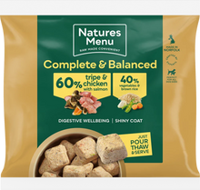 Load image into Gallery viewer, Natures Menu 60/40 Chicken &amp; Tripe &amp; Salmon Nuggets 1kg
