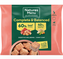 Load image into Gallery viewer, Natures Menu 60/40 Beef &amp; Chicken Nuggets 1kg
