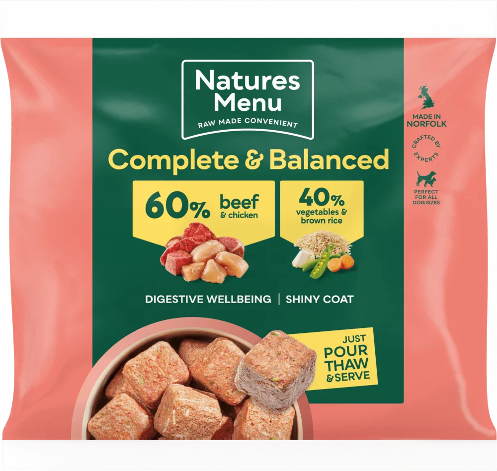 Natures Menu 60/40 Beef & Chicken Nuggets 1kg