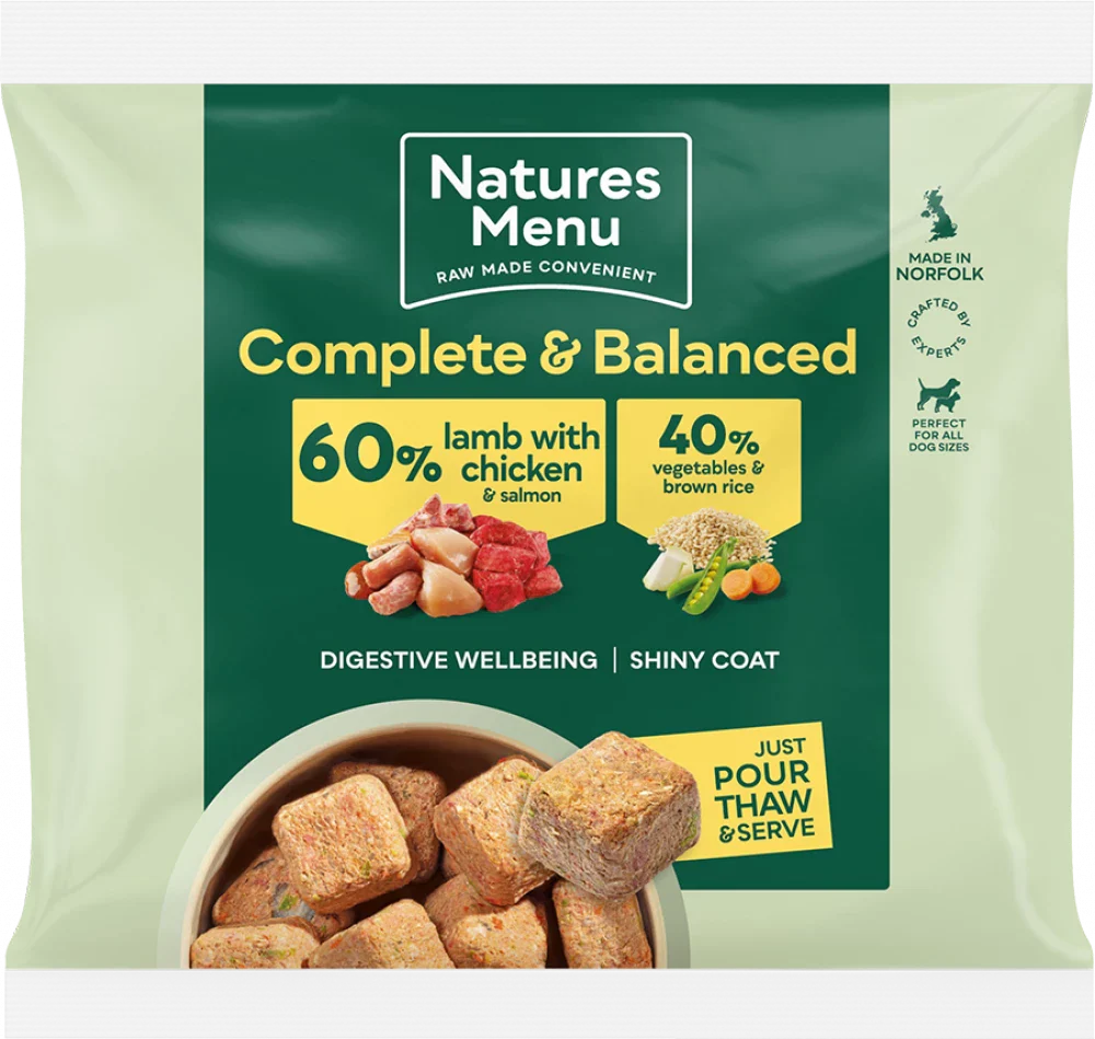 Natures Menu 60/40 Lamb & Chicken Nuggets with Chicken 1kg