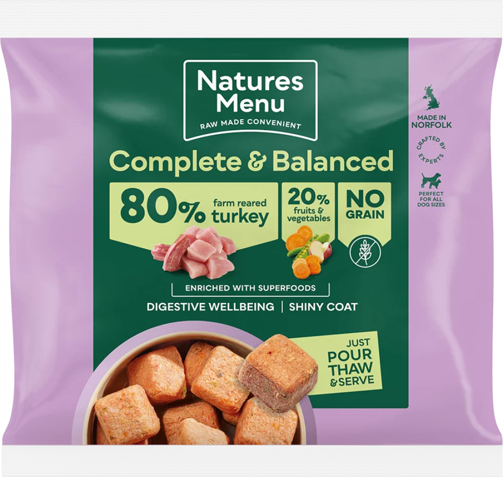 Natures Menu 80/20 Turkey With Superfoods Nuggets 1kg