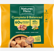 Load image into Gallery viewer, Natures Menu 60/40 Chicken With Salmon Nuggets 1kg
