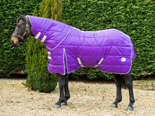 Load image into Gallery viewer, Swish Equestrian 400g Detachable Neck Stable Rug - Purple
