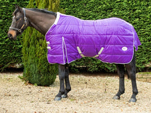 Load image into Gallery viewer, Swish Equestrian 400g Detachable Neck Stable Rug - Purple
